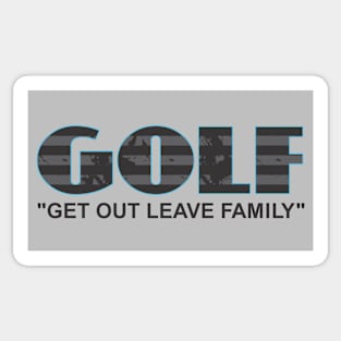 Funny Golf Tee Shirt Sticker